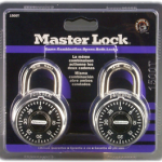 Carded Padlock Combo Dial 1-7/8in 2-Pack