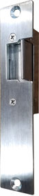 005555_L.png Electric Strike 11-16VAC, Fail Safe, Economy Strike Non-UL Rated for Cylindrical Locks, 1-1/4in x 5-7/8in, 626/US26D Brushed Chrome