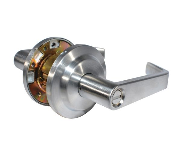 005582.jpg LSDA GRADE 2 PRIVACY LEVER PROVIDENCE LESS LATCH SATIN CHROME 005582 - L120 26D LL