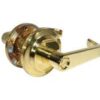 LSDA Grade 2 Privacy Lever Providence Less Latch Bright Brass L120 3LL