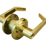 LSDA GRADE 2 STOREROOM LEVER PROVIDENCE LESS LATCH LESS CYLINDER BRIGHT BRASS 005586 - L140 3LLLC