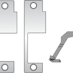 Faceplate 4-7/8in x 1-1/4in for Schlage L9000 Mortise Locks, 8500 Series, 630/US32D Stainless Steel