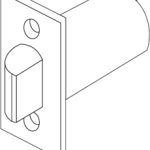 Springlatch 2-3/8in Backset, 4600LN Series, 1/2in Throw, Square Front, Grade 2, 626/US26D Satin Chrome