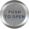 Push Plate 4.5in Round Text Only