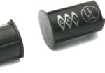 3/8in Diameter Miniature Magnetic Contact Recessed (Flush Mount) Switch Set, Short Length (.625 in), 1/2in Wide Gap, Press in to Fit, Closed Loop (N/O), Terminals, Brown