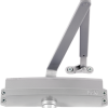 Light Duty Door Closer, Cast Aluminum, Surface Mount, Tri-Pack Arm for Regular Pull Side, Top Jamb, or Parallel Arm Mount, ADA Adjustable Size 1-5, Grade 1, Universal Screw Pack, 689/AL Aluminum Powder Coat