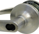 Storeroom Pacific Beach Lever Lock, ICLC (6 Pin LFIC-Yale Large Format IC Prep, Less Core), 2-3/4in Backset, ANSI Strike, Grade 1, 626/US26D Satin Chrome