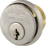 1-1/8in Mortise Cylinder 6-Pin Clover Cam, 59D1 Keyway, 0-Bitted, Standard Collar, 613/US10B Oil Rubbed Satin Bronze