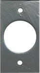 008121_L.png Sargent Integra Conversion Plate, 4-1/4in x 1-1/4in with Hole for Standard Latch, SL Silver Coated