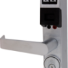 Trilogy T3 Prox Reader and Keypad Narrow Stile Lever Trim for use with Adams Rite 4700/4500/4900, Vandal Resistant, Weather Proof, 2000 Users, 40,000 Event Audit Trail and 500 Scheduled Events, 626/US26D Satin Chrome