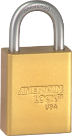 Safety Padlock 1in Shackle Yellow, Keyed Alike