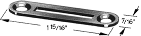 Strike Plate 1-15/16in x 7/16in