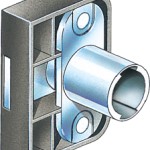 Door Lock Square Back