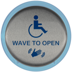 Magic Switch Touchless 6in Round, Text and Logo, 0-4in Detection Range