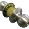 LSDA Grade 2 Entry Knob Ball Less Latch Bright Stainless Steel Less Cylinder 100B32LLLC
