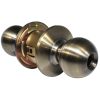 LSDA GRADE 2 ENTRY KNOB BALL LESS LATCH ANTIQUE BRASS LESS CYLINDER 009312 - 100B5A LLLC