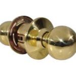 LSDA Grade 2 Passage Knob Ball Less Latch Bright Brass 110B3LL