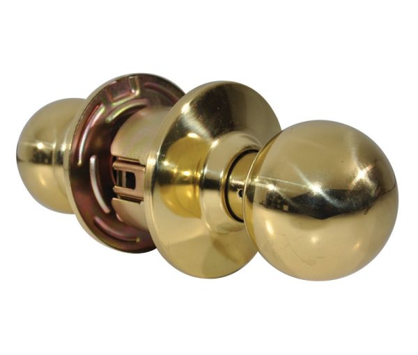 009335.jpg LSDA GRADE 2 PASSAGE KNOB BALL LESS LATCH BRIGHT BRASS 009335 - 110B3LL
