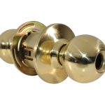 LSDA GRADE 2 STOREROOM KNOB BALL LESS LATCH LESS CYLINDER BRIGHT BRASS 009373 - 140B3LLLC