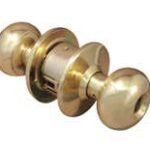 LSDA Grade 2 Classroom Knob Less Latch Less Cylinder Plymouth Bright Brass 150P3LLLC