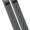 2 Pack Surge Protector 241 Joules, 3ft