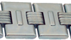 9-1/16in Hasp, Hardened Steel, Hidden Screws and Hinge Pins, 3 Hinges