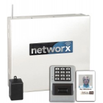 Networx Wireless Prox Reader and Keypad with Control Panel, 12V Power Supply, Plug in AC Transformer, Powers up to 2 Readers, Backup Battery Included, 5,000 Users and Provide 35,000 Audit Trail, 626/US26D Satin Chrome