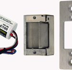 009744_L.png KIT - 3000 Electric Strike Kit, 12-24VAC/DC, Fail Secure, Contains: 30LC Body, 234-375-26D Faceplate with Extended Ramp (Fits Timely), and LC100 Line Conditioner, Satin Chrome