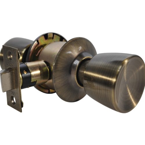 LSDA GRADE 3 PASSAGE KNOB STANDARD ANTIQUE BRASS 009757 - 11S5