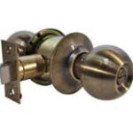 LSDA Grade 3 Privacy Knob Ball Antique Brass 12B5