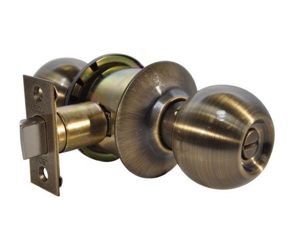 009777.jpg LSDA GRADE 3 PRIVACY KNOB BALL ANTIQUE BRASS 009777 - 12B5