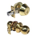 009837.jpg LSDA GRADE 3 DOUBLE COMBINATION KWIKSET BALL KNOB BRIGHT BRASS 009837 - 35B3K KA20