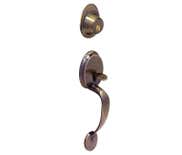 LSDA Entry Handleset Kwikset Early American Antique Brass 40EA5K