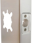 Door Wrap 2-3/4in Backset, 1-3/4in Door, 5-1/8in W x 12in H, 2-1/8in Hole, Indent Latch Prep, 630/US32D Stainless Steel