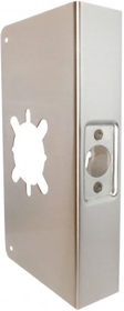 009868_L.png Door Wrap 2-3/4in Backset, 1-3/4in Door, 5-1/8in W x 12in H, 2-1/8in Hole, Indent Latch Prep, 630/US32D Stainless Steel