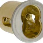 LFIC -Yale Rim Cylinder Housing Only, Less Core, 6 Pin, 626/US26D Satin Chrome