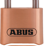 4 Wheel Dial, Resettable Combo Padlock, 2in Wide, Solid Brass Body, Shackle - Diameter 5/16in and Vertical Clearance 2-1/2in, Carded