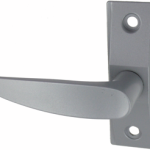 Lever Handle Assembly, ADA Compliant Lever, Left Hand/Left Hand Reverse, Handing is Reversible, 628/130 Aluminum Clear Anodized