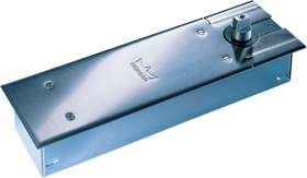 Heavy Duty Concealed Floor Closer Left Hand/Right Hand Reverse Package, Spring Size 4, Controlled Closing with Two Adjustable Valves, 626/US26D Satin Chrome