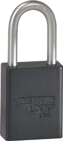 010196_L.png Safety Padlock 1-1/2in Shackle Black Aluminum Body 0 Bitted