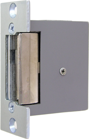 010219_L.png Electric Strike 6-12VAC, Fail Safe, Economy Strike Non-UL Rated for Cylindrical Locks, 1-3/8in x 3-1/2in, 626/US26D Brushed Chrome