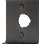 Exit Trim - 1800/2100 Series Raised Lipped Pull Plate with Cylinder Hole, 695/SP313 Powder Coated Dark Bronze