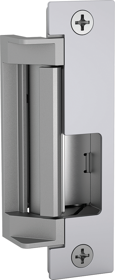 Fire Rated Electric Strike 12/24VDC/VAC Includes 2 Faceplates (4-7/8in x 1-1/4in),Mortise and Cylindrical Latches Max 3/4in Throw, 630/US32D Stainless Steel