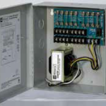 CCTV Power Supply, Output 24/28VAC 4 Amp, 8 Fused Outputs, Input: 115VAC, BC100 Enclosure