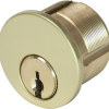 Mortise Cylinder 1-1/8in MXA2 Proprietary, No Keys, 605/US3 Bright Brass