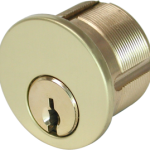 Mortise Cylinder 1-1/8in MXA2 Proprietary, No Keys, 605/US3 Bright Brass