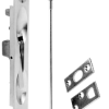 Manual Flush Bolt with 12in Extension Rod, Face Plate Size 1in x 6-3/4in, 626/US26D Satin Chrome