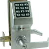 Trilogy T3E Keypad Cylindrical Standalone Lock, Quick Passage Mode, Weather Proof, Schlage C Keyway, 2000 Users, 40,000 Event Audit Trail and 500 Scheduled Events, 626/US26D Satin Chrome *New Version of ALADL3000/26D and ALADL2800/26D