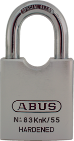 011999_L.png Key-in-Knob Brass Padlock 2in Wide - Includes Adaptors for OEM Cylinders, Shackle - 3/8in Diameter and 1-1/16in Vertical Clearance, Boxed