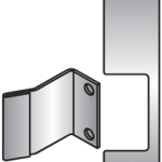 012550_L.png Faceplate 4-7/8in x 1-1/4in for Hookbolt Max 1in Throw, Compatible Locksets: Adams Rite, Others, 1006 Series, 613/US10B Dark Bronze Toned